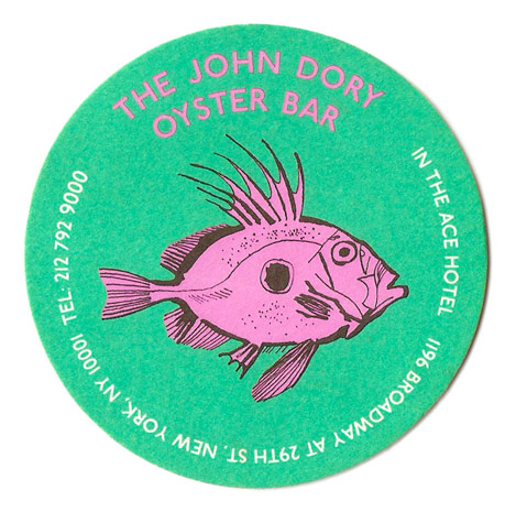 lucinda rogers illustration new york restaurant logo john dory oyster bar