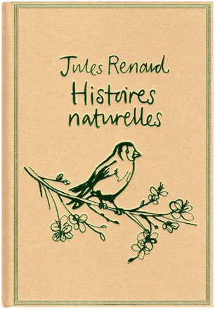 lucinda rogers book cover illustration histoires naturelles jules renard bird branch flowers 